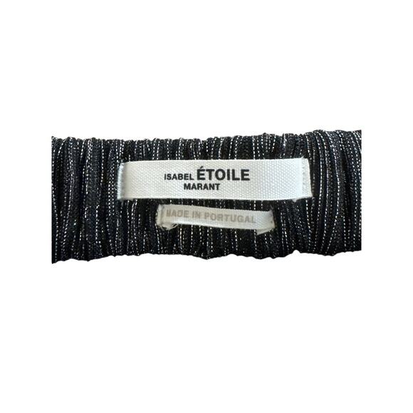 Isabel Marant Étoile Beatrice Metallic Pleated Skirt 36 - Picture 3 of 12